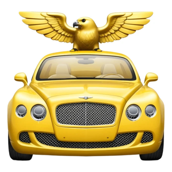 Yellow Bentley sticker