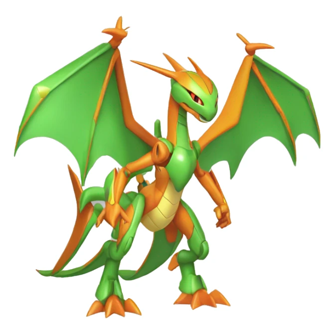 Mechanical Flygon-Scyther-Charizard-Medabot-Mecha full body sticker