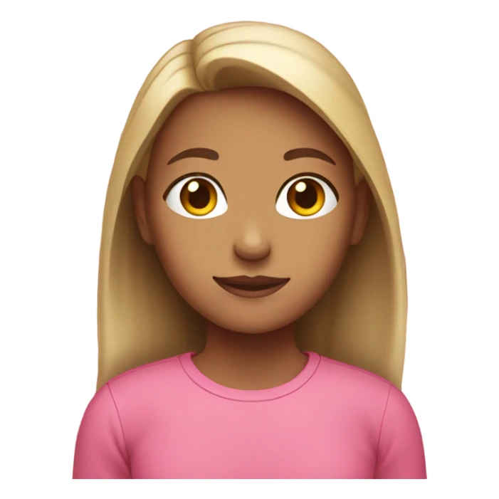 Girl wearing pink shirt  sticker