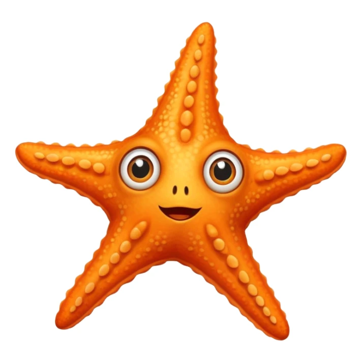 starfish with big eyes sticker