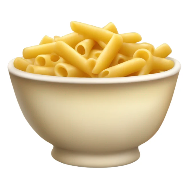 Bowl of macaroni and cheese penne sticker