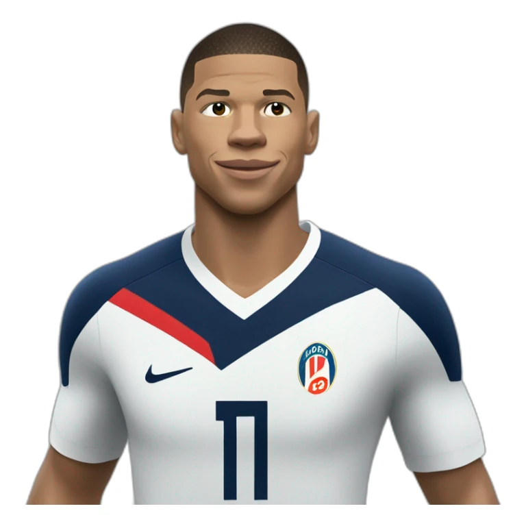 Mbappé qui sert la main de Ronaldo sticker
