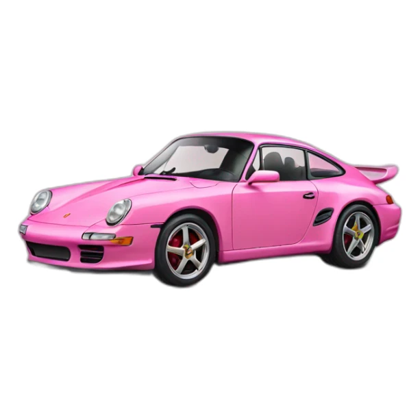 Pink Porsche  sticker