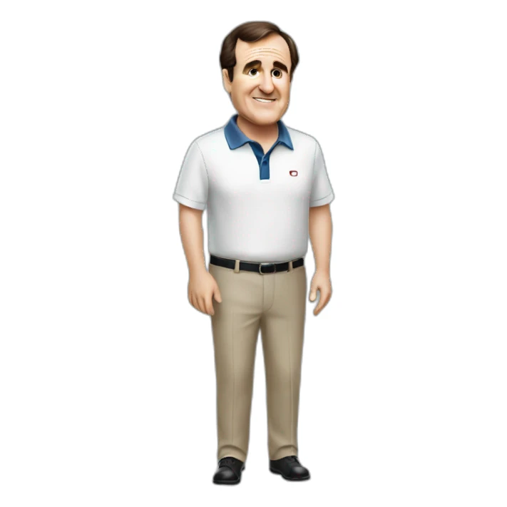 Richard Kind in a golf shirt sticker