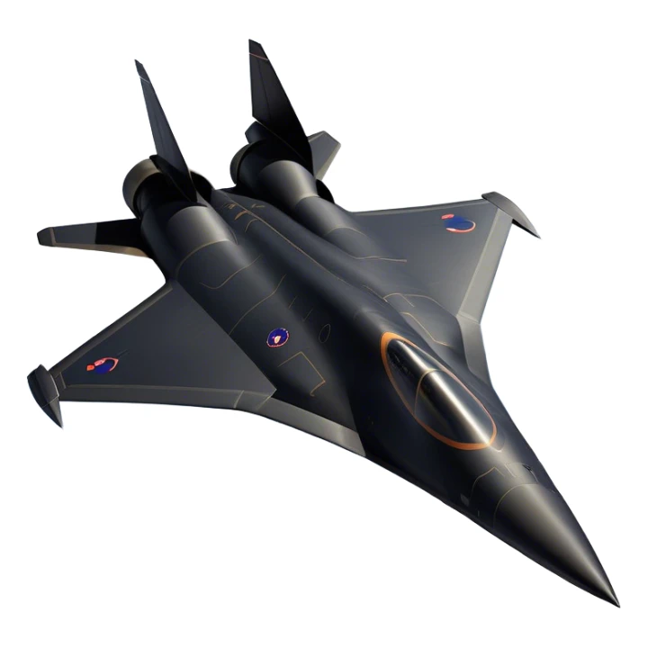 SR-71 Blackbird - Lockheed Martin (Stealth Grey) A sleek, high-speed reconnaissance aircraft with an elongated, needle-like fuselage and a smooth, aerodynamic design. The body is finished in a deep, matte jet-black with subtle panel lines and heat-resistant detailing. Its twin engines are seamlessly integrated into the structure, with sharp, swept-back wings that emphasize speed and stealth. The cockpit canopy is tinted, adding to its mysterious, high-tech aesthetic, while the overall silhouette exudes an aura of unmatched velocity and secrecy. sticker