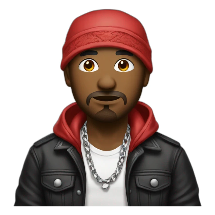 gangster with bandana sticker