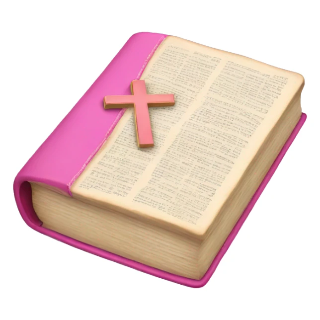 Pink bible sticker