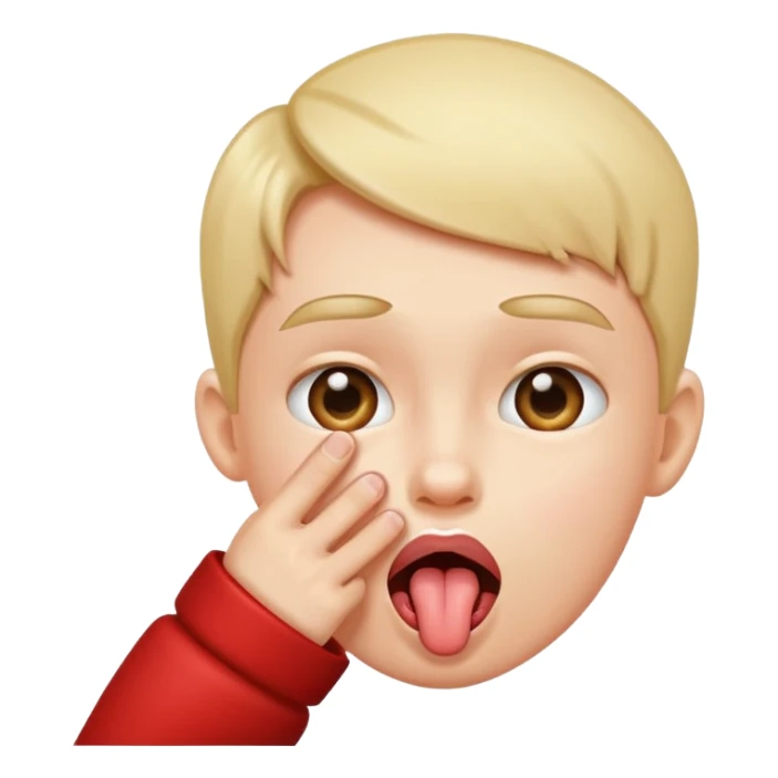 Person pinching there fingers with there tongue out sticker