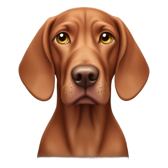 Old age viszla breed dog sticker