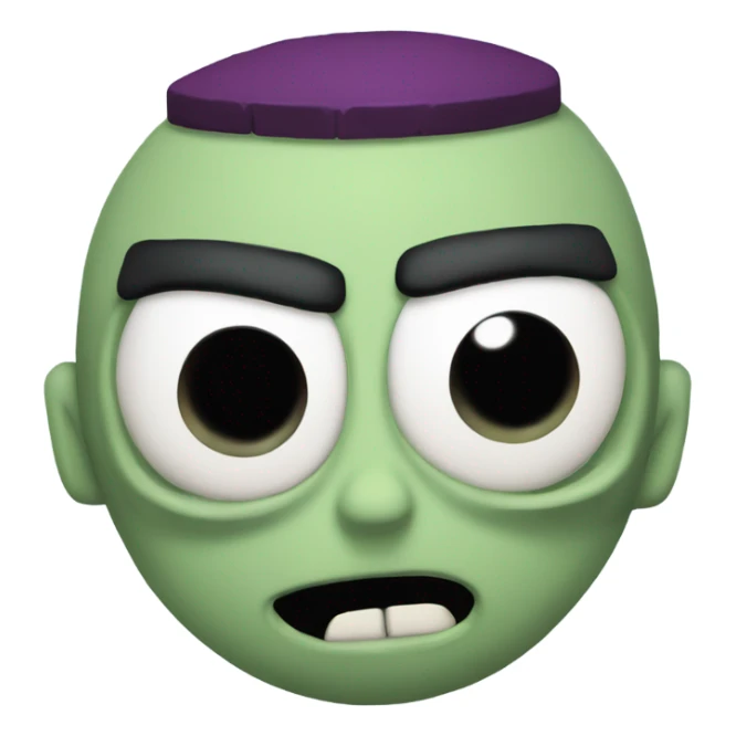 Zim from the cartoon “Invader Zim” sticker