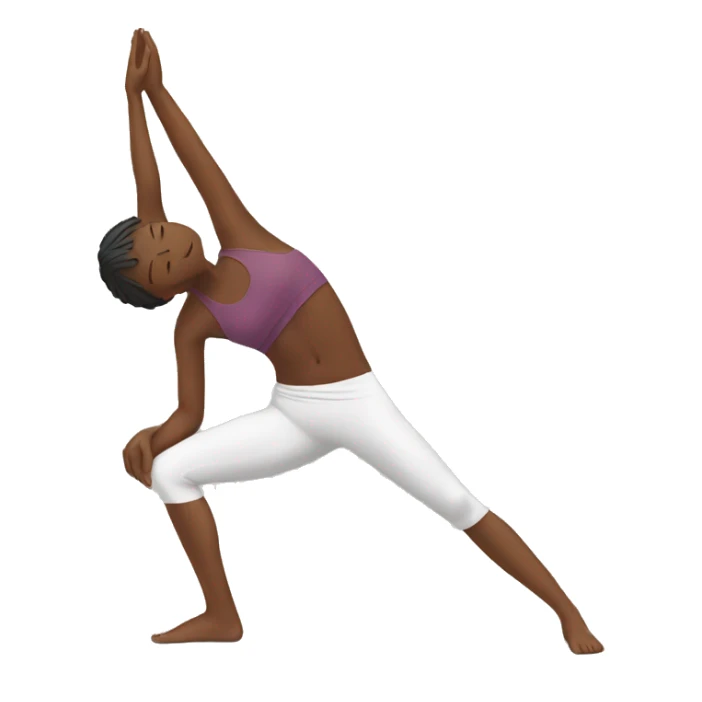 yoga pose sticker