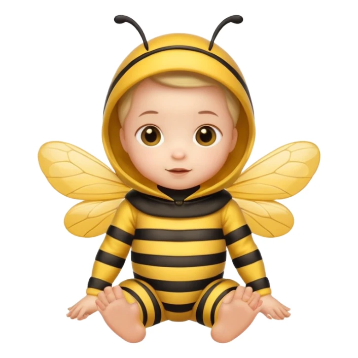 baby in a cute bee costume sticker