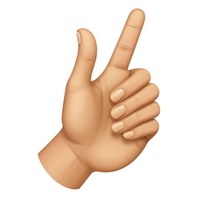 Daumen der nach rechts zeigt mit einem Finger  sticker