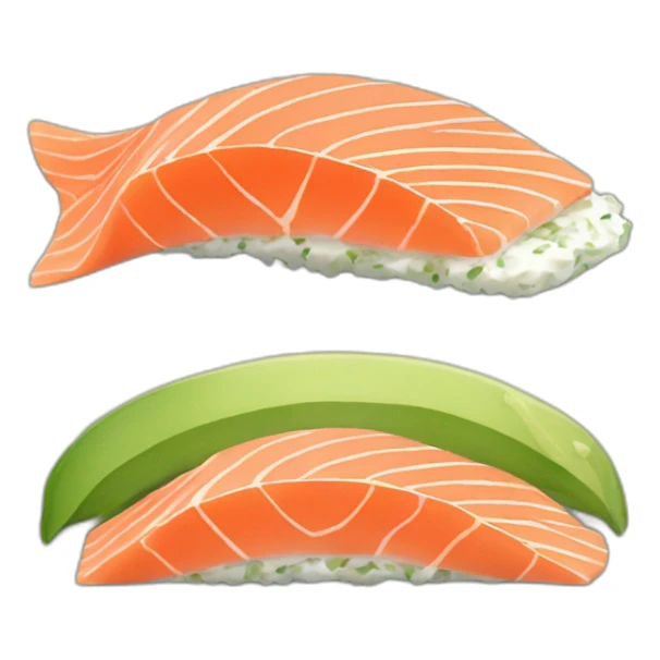 maquis roll salmon avocado sticker
