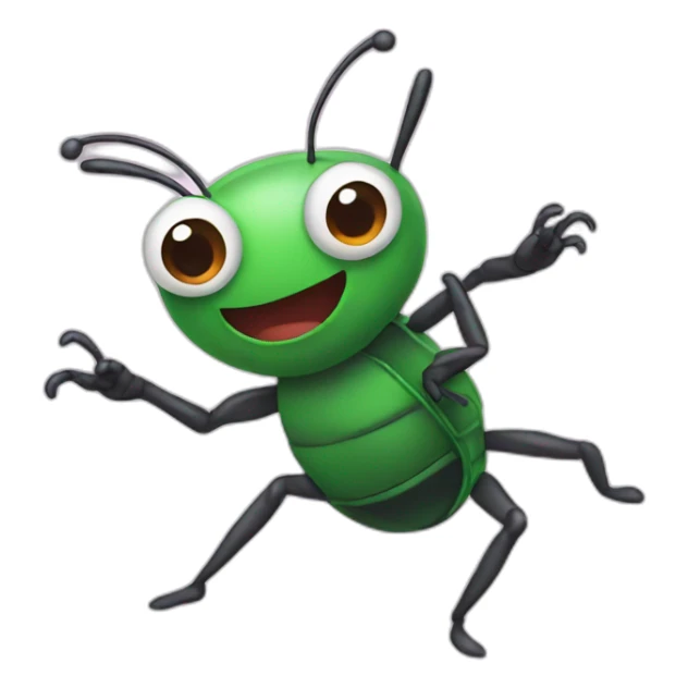 dancing bug sticker
