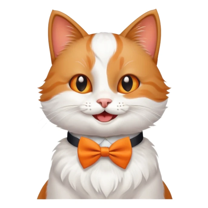 happy cat groom at a wedding sticker