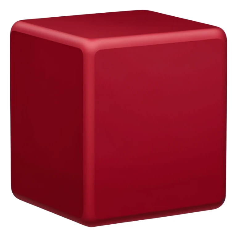 A cube made of a one thousand dark red cubes  sticker