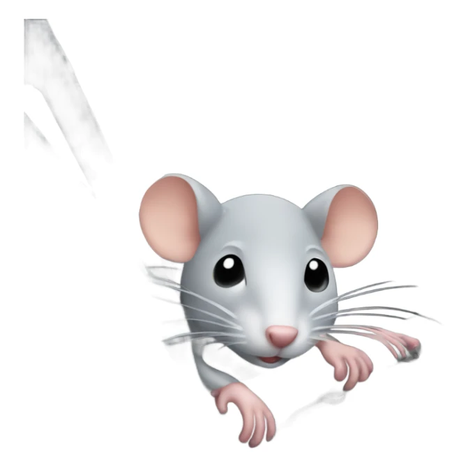 A rat in the engine of a car sticker