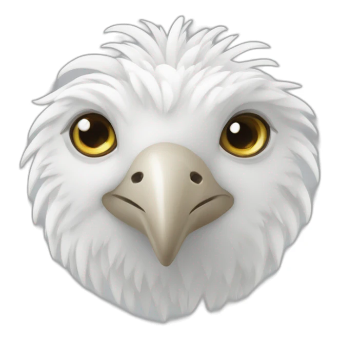 Un coeur blanc avec des ailles sticker