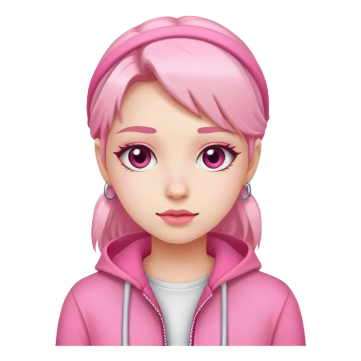 J rock girl pink sticker