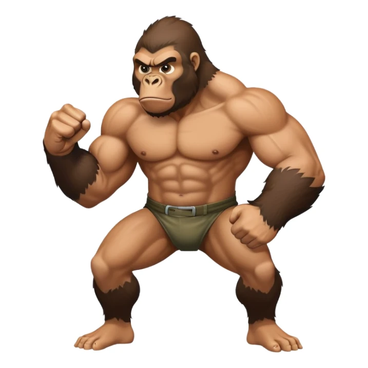 Can you make me look like I’m about to fight a gorilla sticker