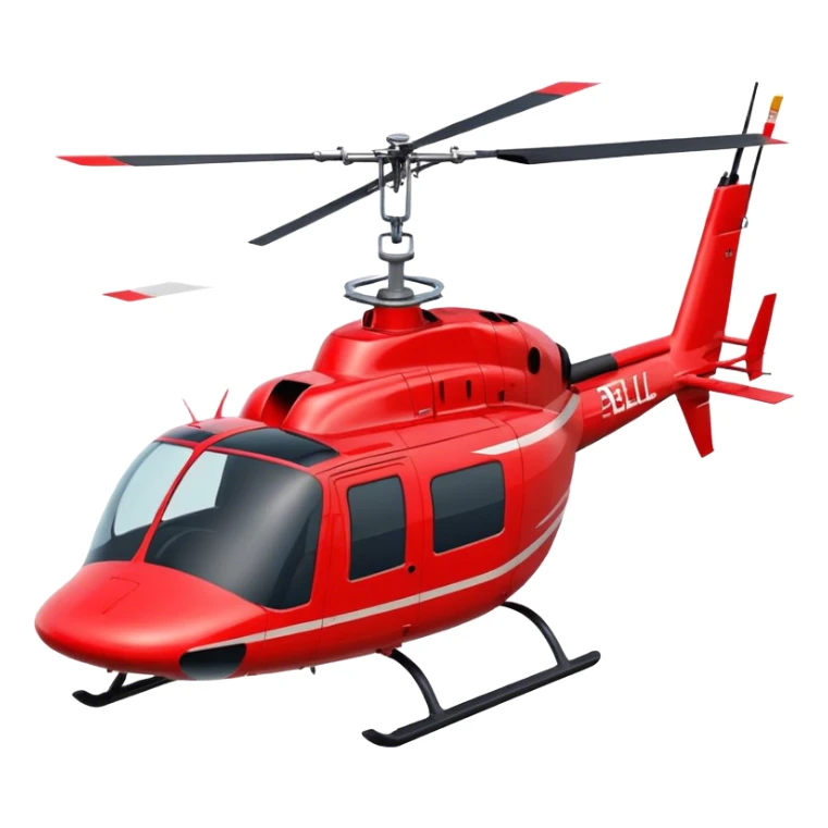 Bell 206 - Bell Helicopter (Model Year: 2021) (Iconic colour: Red) sticker
