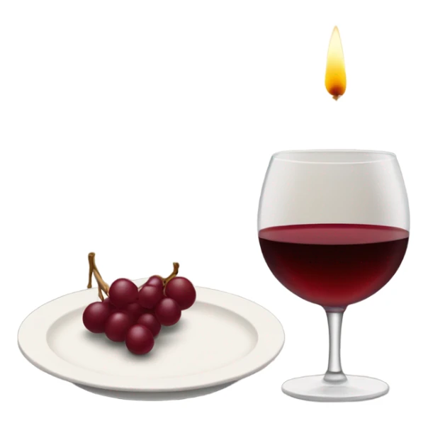 A date with a glass of wine sticker