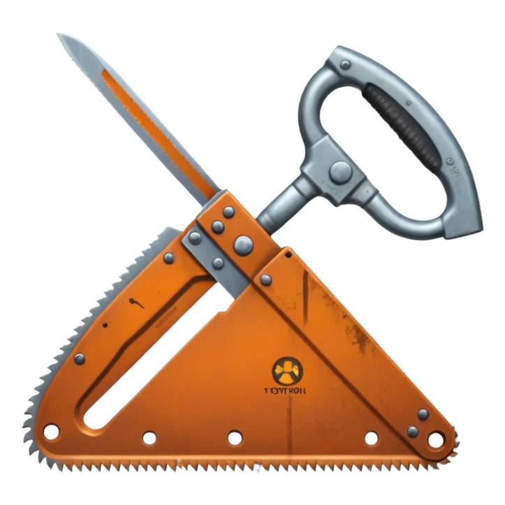 Create an image of a mason's saw. sticker