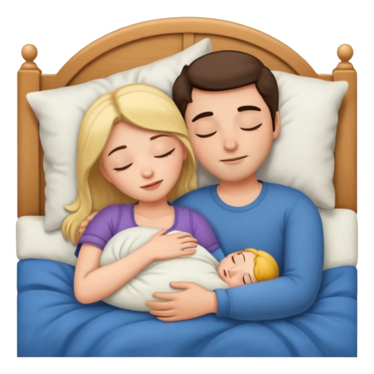 Me and my boyfriend are sleeping in each other's arms. sticker