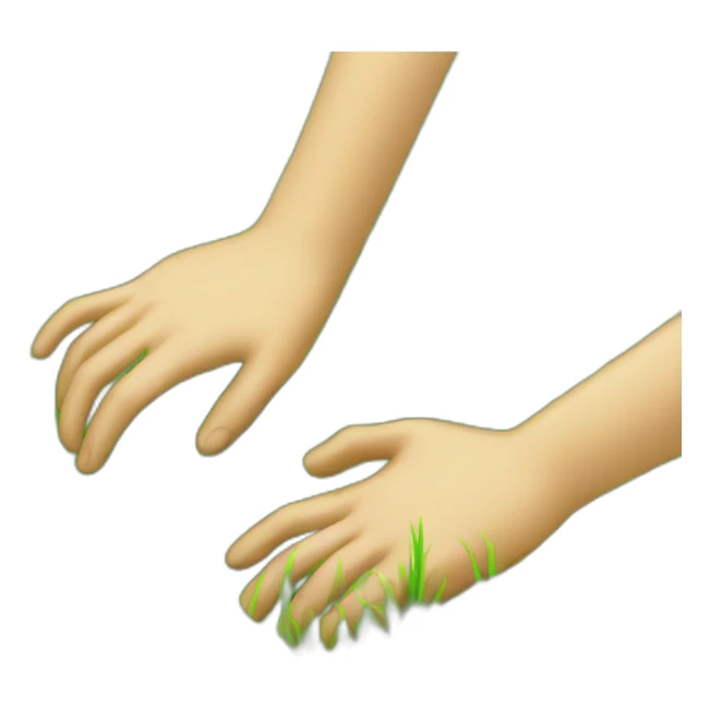 touch grass sticker