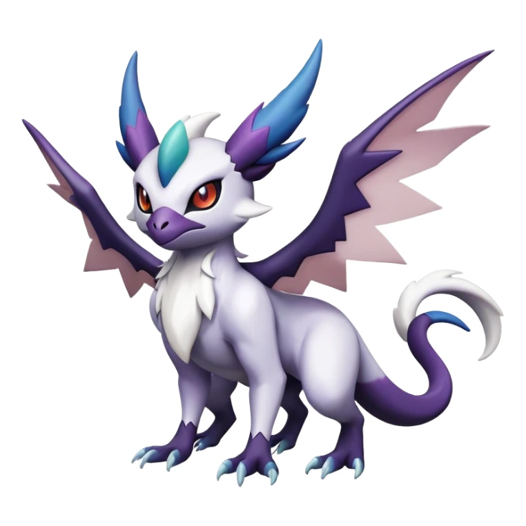Shiny Absol-Noibat-Noivern-Hybrid (Full body) sticker