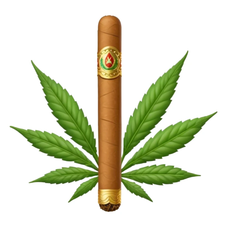 Crea un cigarro de marihuana  sticker
