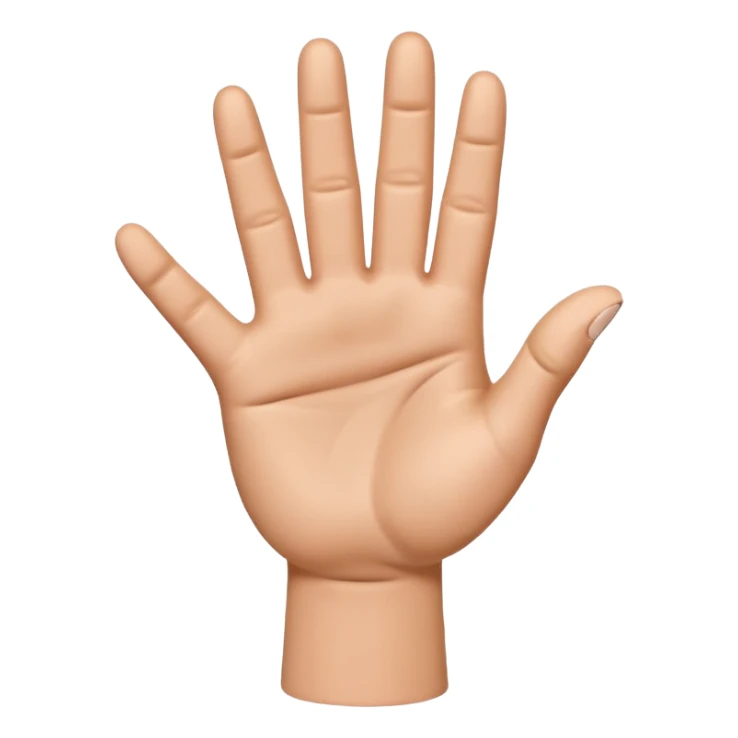 Please create a 3D emoji that shows the number 1 using fingers. I’d like it to resemble the iPhone emoji style!" sticker