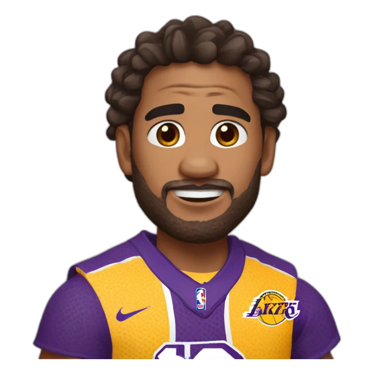 maui moana wearing lakers jerssey sticker