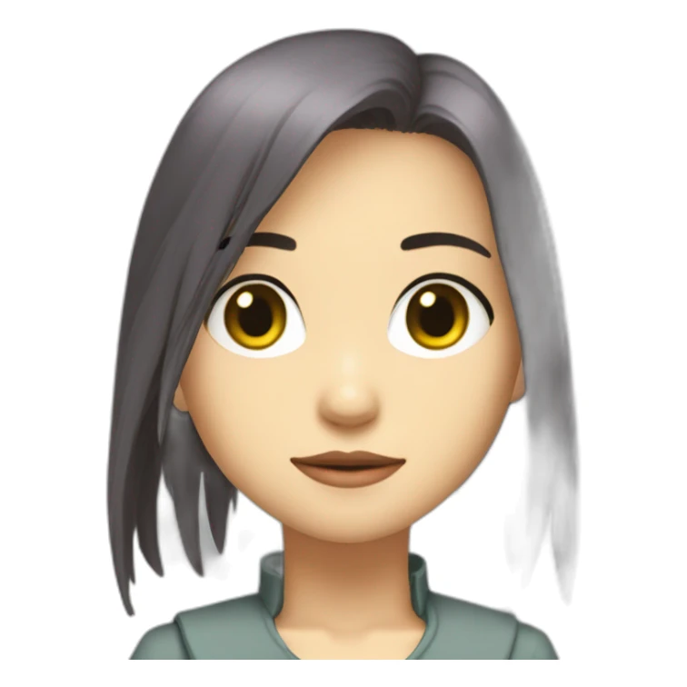 ghibli sprited away girl in matrix sticker