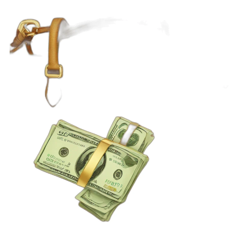 Louis vuiton bag with money sticker