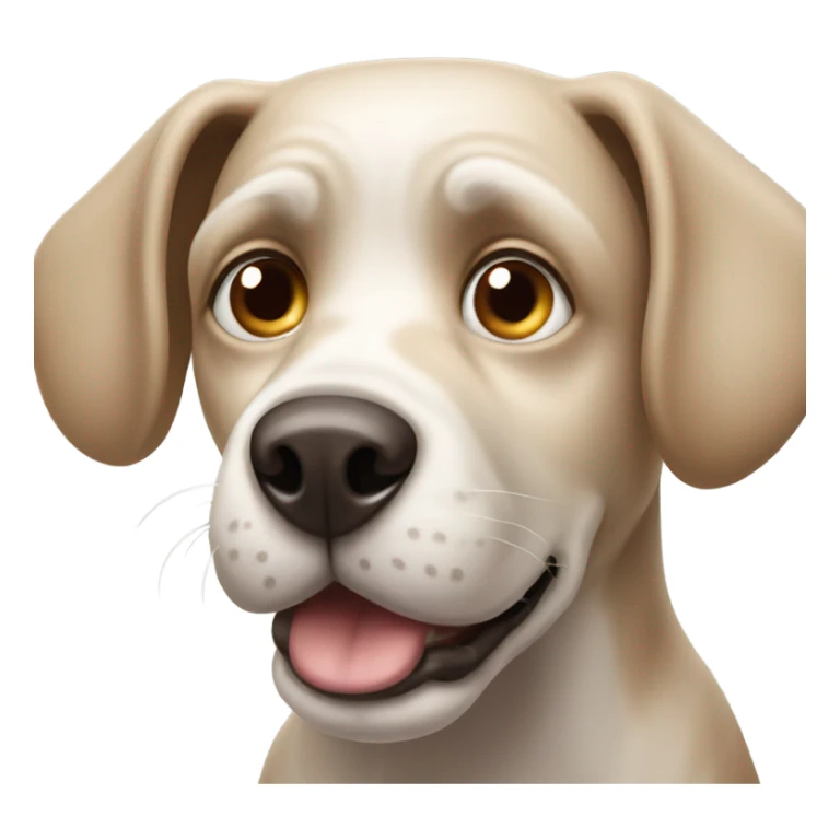 Dog rolling eyes  sticker