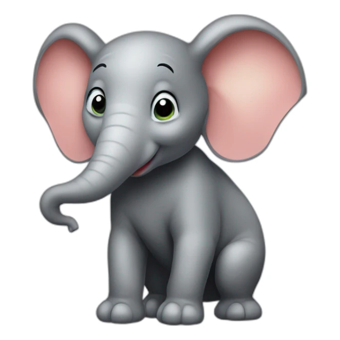 Souris sur un éléphant sticker