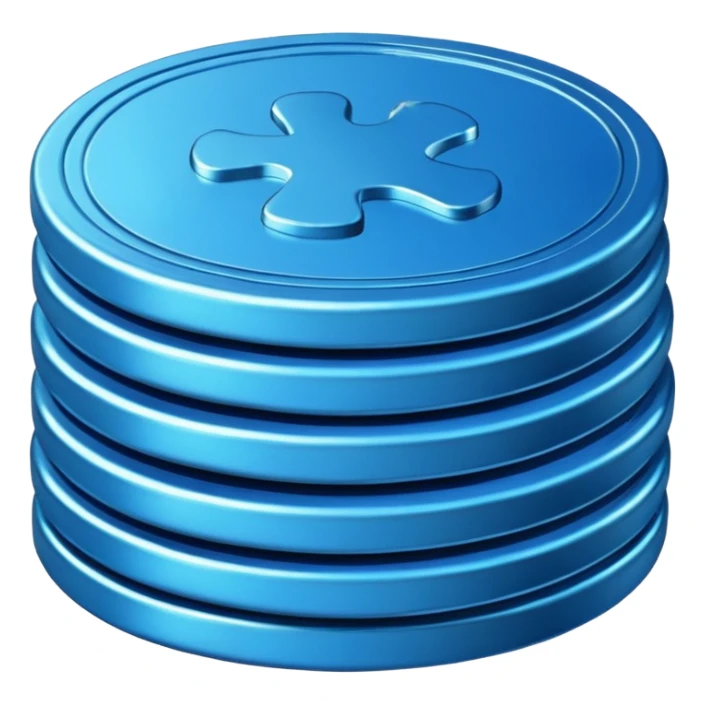 blue coins credit pack sticker