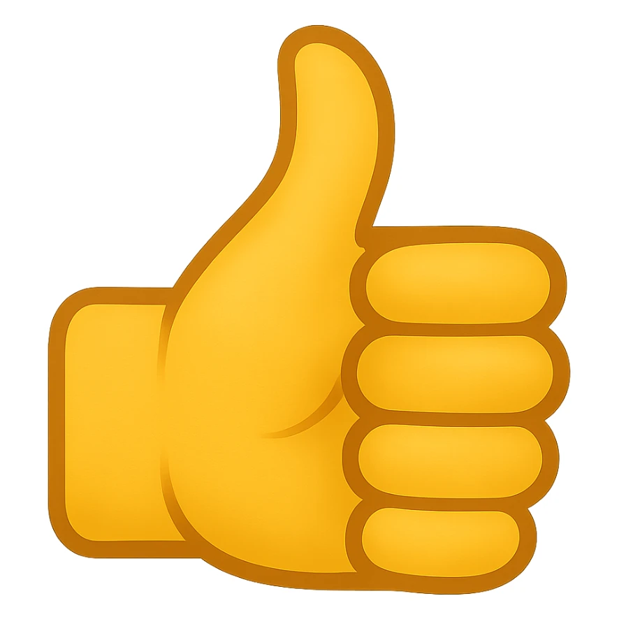 thumbs up emoji sticker