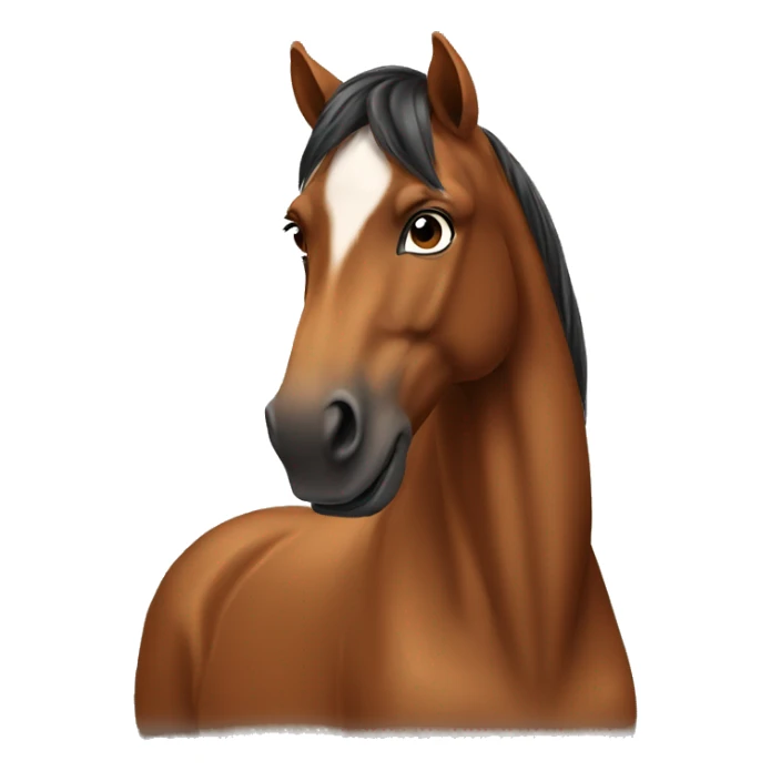 horse brown sticker