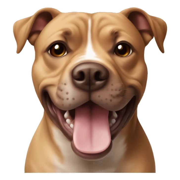 brown/tan staffordshire terrior with gappy teeth sticker