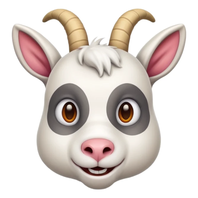 Good morning banner with goat sticker