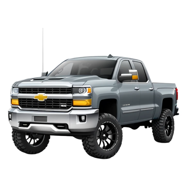 2025 Chevy Silverado slate grey lifted sticker