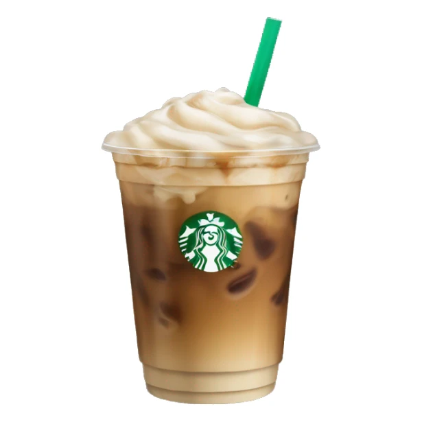 starbucks vanilla iced coffee with no whip sticker