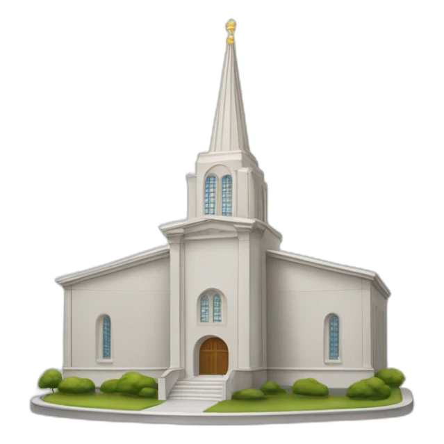 LDS Church Temple, French Centennial design. sticker