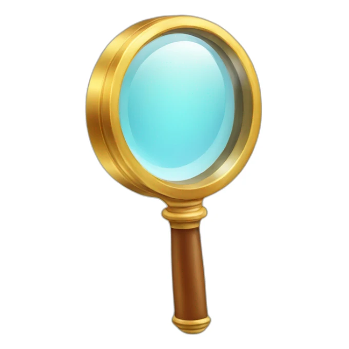 magnifying glass sticker