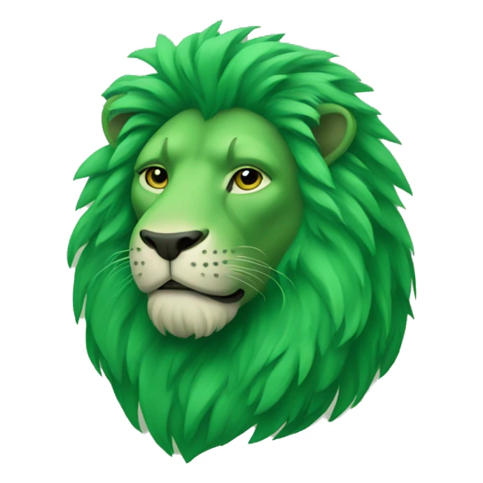 Green Lion sticker