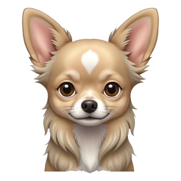 Chihuahua longhair grau sticker