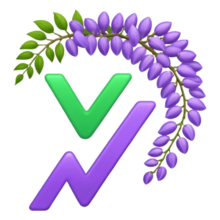 emoji check mark yes out of wisteria sticker